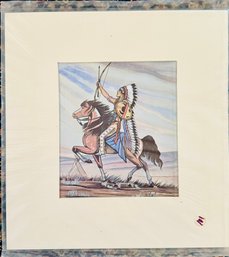 1/2 Frank Vigil Apache Artist Silk Screen Print