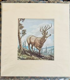 Frank Vigil Deer Silk Screen Print