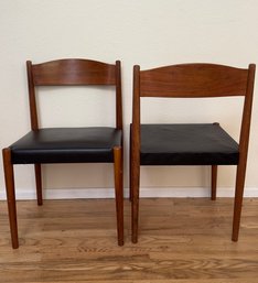 Pair Of Vintage Teak Chair, Frem Rojle, Denmark 1960 (2 Of 3)