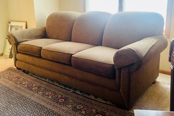 Lazy-Boy Brown Fabric Sofa