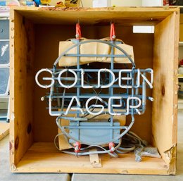 Pair Of New Old Stock Coors Golden Lager Neon Sign