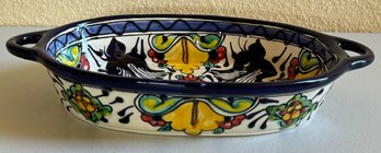 Talavera Mexican Hand Painted Lead Free Casserole Dish