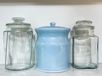 Glass And Ceramic Cookie Jars