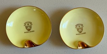 Pair Of Vintage Ceramic Tirschenreuth Brenner Baden Ashtray