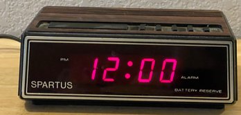 Vintage Spartus Digital Alarm Clock