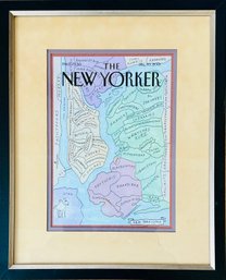 Framed Poster Print 'The New Yorker's Yorkistan' By Kalman & Meyerowitz