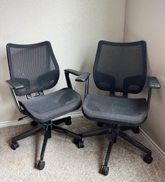 Pair Of Mesh Back Office Chairs (2 Of 2)