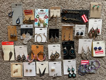 Over 20 Pairs Of New Earrings