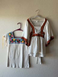 Pair Of Mexican Styled Blouses