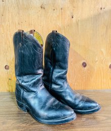 Tony Lama Leather Cowboy Boots Men Size 10 1/2
