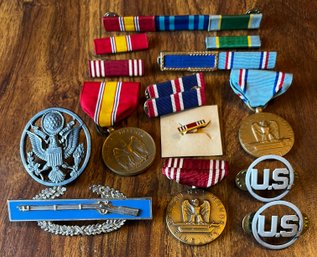Military Emblems And Medal Bars