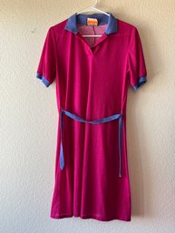 Vintage Times Up Pink And Purple Dress