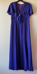 Elegant Purple Maxi Dress Sz 7/8