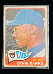 1965 Topps # 510 Ernie Banks Baseball Card Chicago Cubs HOF 1 Of 2