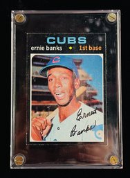 1971 TOPPS ERNIE BANKS #525 HOF- Chicago Cubs