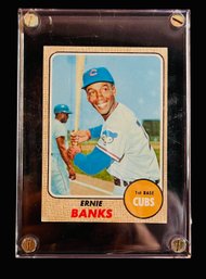 Ernie Banks - 1968 Topps Baseball Card #355 2 Of 2
