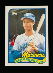 1989 Topps Traded #41T Ken Griffey Jr. RC - Seattle Mariners RC - Rookie Card Baseball Card 3 0f 6