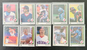1990 Upper Deck Baseball Cards Cleveland Indians