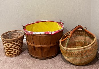 Trio Of Storage Baskets