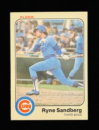 1983 Fleer Ryne Sandberg Rookie Card #507 Chicago Cubs