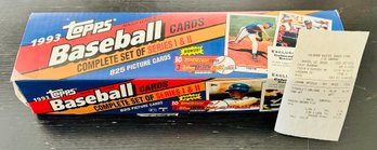 Topps 1993 Baseball Series 1 And 2