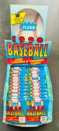 1990 Fleer Baseball Cards, 22 Unopened Sealed Wax PACKs From Wax Box