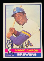 1976 Topps Baseball Card #550 Hank Aaron Last Card