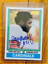 Topps Legend Terry Metcalf Autographed Card