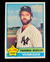 1976 Topps #650 Thurman Munson NY Yankess Hall Of Fame