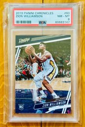 2019 Panini Chronicles Zion Williamson New Orleans Pelicans Graded PSA 8 NM-MT