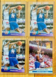 Lot Of 4 Shaquille ONeal  NBA Basketball Orlando Magic Rookie Cards