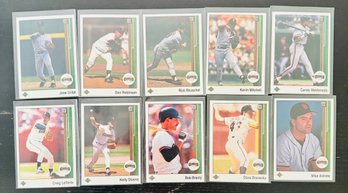 1990 Upper Deck San Francisco Giants Baseball Cards