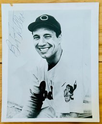 Cleveland Indians Bob Feller MLB Baseball Autographed Photo