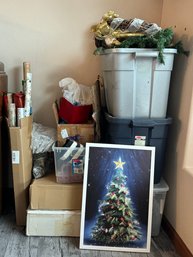 Large Lot Of Christmas Items