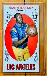 1969-70 Elgin Baylor Lakers NBA Basketball Tall Boy Card #35 HOF