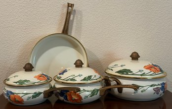 Set Of Vintage Villeroy & Boch Cooking Pans & Pots