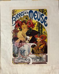 'Bieres De La Meuse' Lithograph Print Poster