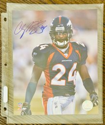 Champ Bailey Denver Broncos NFL Football Signed 8x10 Photo