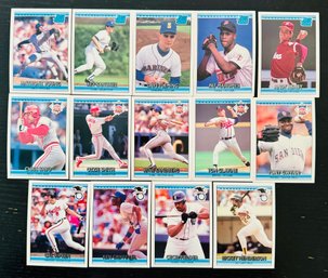 1992 Donruss Rated Rookie, National League, And American League Baseball Cards
