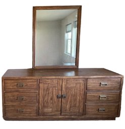 Vintage Wooden Drexel Dresser W/ Mirror