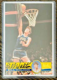 Signed Bill Walton UCLA Bruins 6x4 Card