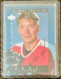 Upper Deck Hockey Jari Kurri Autographed Card