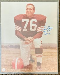 Lou Groza  The Toe  Cleveland Browns NFL Football Signed 8x10 Phos