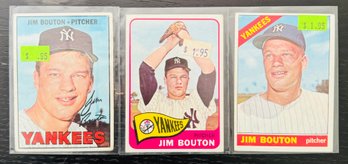 1965-67 Jim Bouton Baseball Cards