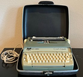 Vintage Smith-corona Coronet Automatic Electric Typewriter W/hard Cover Case