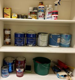 Lot Of House Paint, Painting Supplies, And More!