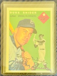 Duke Snyder Brooklyn Dodgers Topps Archive Signed Card