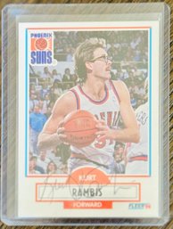 1990 Fleer Kurt Rambis Phoenix Suns NBA Basketball Signed Card