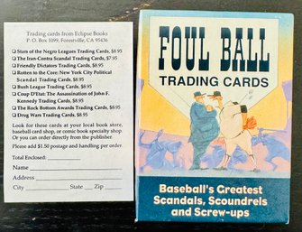 Vintage Foul Ball Trading Cards