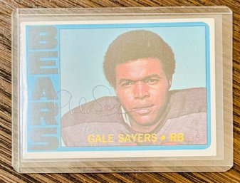 Gale Sayers Chicago Bears NFL Football  Signed Card